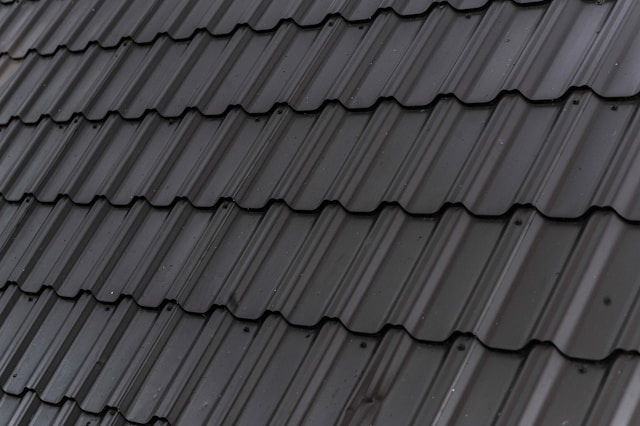 commercial roofing in progress